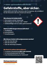 Informations-Flyer zum Thema Gefahrstoffe Informations-Flyer zum Thema Gefahrstoffe