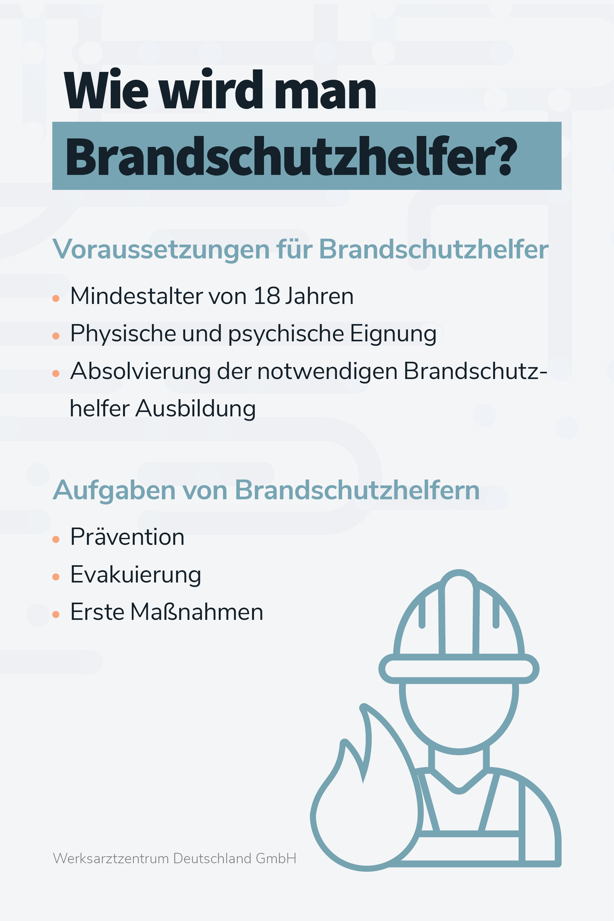 Schematische Darstellung - Wie wird man Brandschutzhelfer?