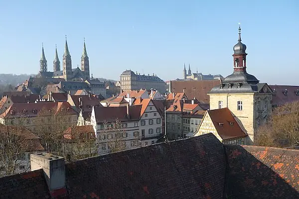 Rathaus Bamberg Luftaufnahme