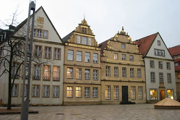 Alter Markt der Stadt Bielefeld in Nordrhein-Westfalen / NRW