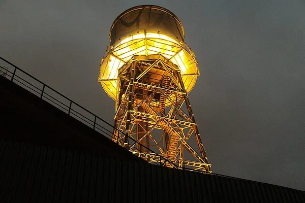 Wasserturm am Westpark der Stadt Bochum in Nordrhein-Westfalen