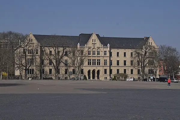 Domplatz der Stadt Erfurt in Thüringen