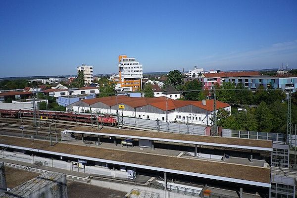 Nordbahnhof von Ingolstadt in Bayern