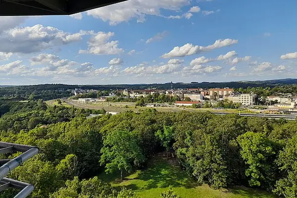 Blick auf die Stadt Plauen in Sachsen