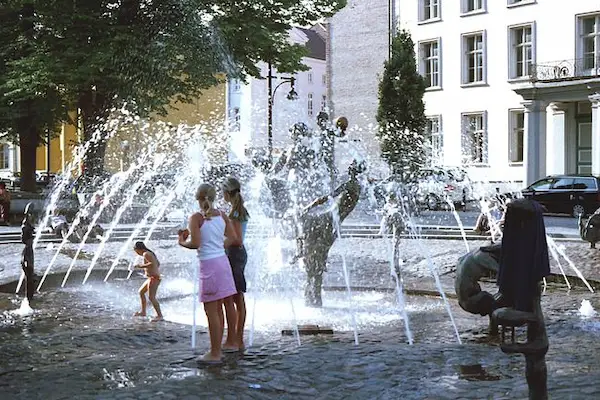 Rostock - Brunnen in der Innenstadt