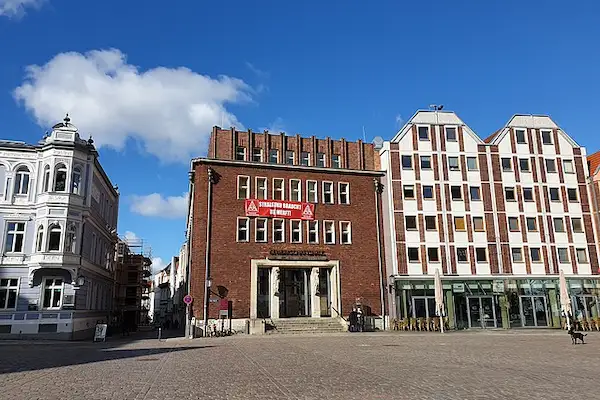 Gewerkschaftshaus der Stadt Stralsund in Mecklenburg-Vorpommern