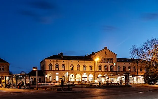 Hauptbahnhof der Stadt Tübingen in Baden-Württemberg