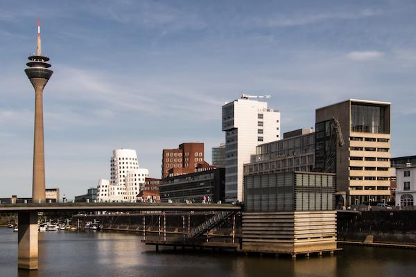 Medienhafen in Düsseldorf / Rheinland